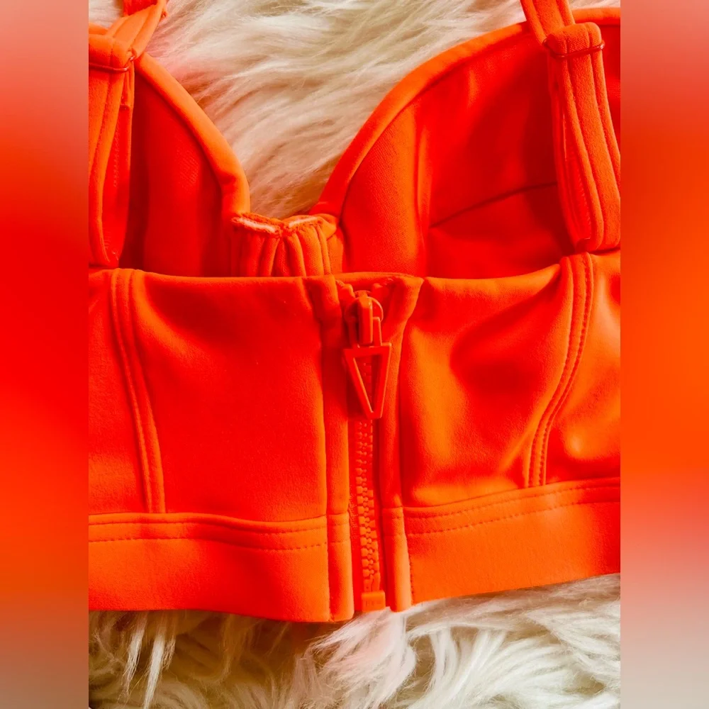 ADIDAS IVY PARK SOLAR ORANGE 3 PIECE SET….SZ SMALL. WOWZA😎 - Picture 6 of 11